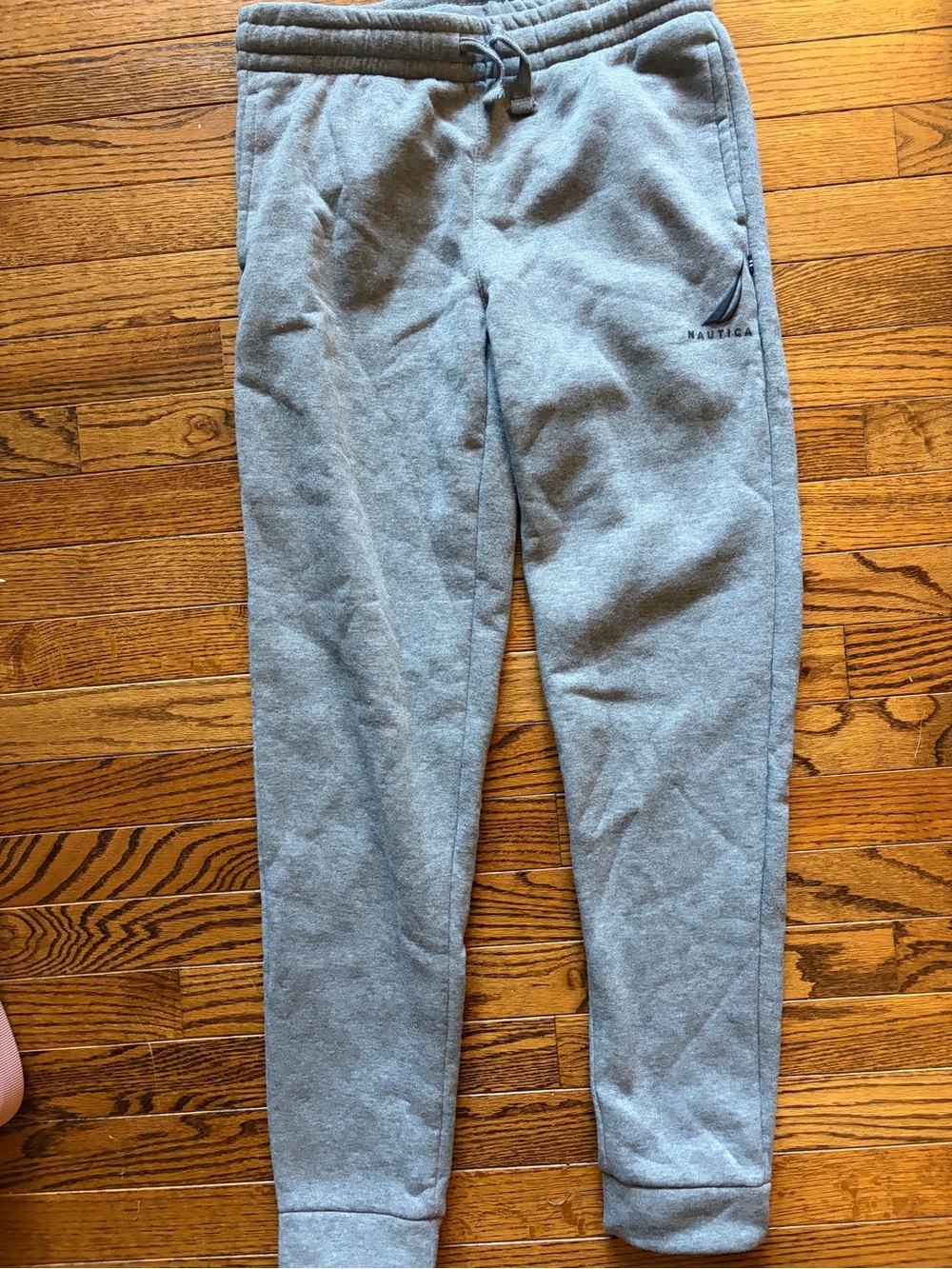 Nautica boys 14/16 Light Gray Fleece Jogger sweatpants